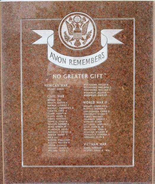 AVON VETERANS MEMORIAL PANEL A