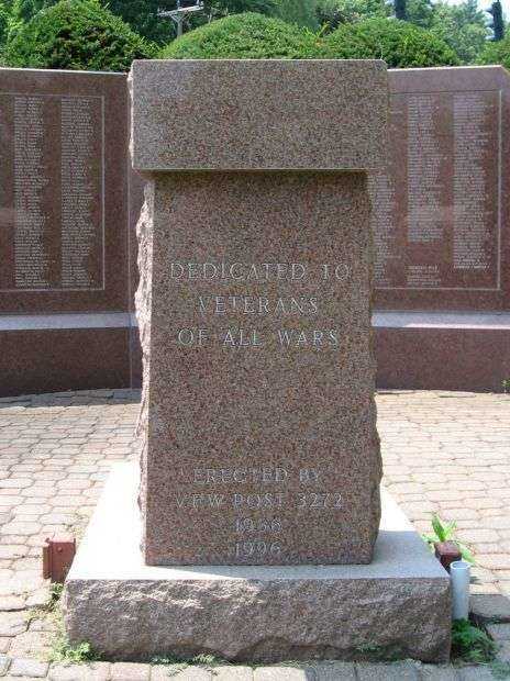 AVON VETERANS MEMORIAL DEDICATION STONE
