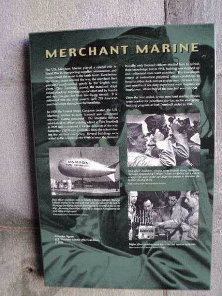 MERCHANT MARINE WAR MEMORIAL PLAQUE
