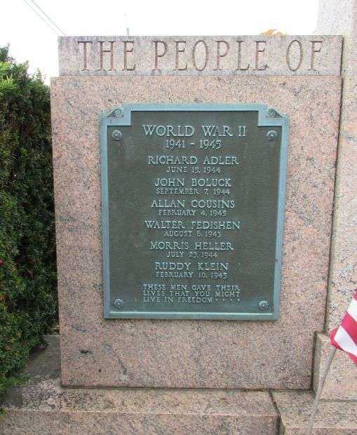 COLCHESTER WORLD WAR II AND KOREAN CONFLICT MEMORIAL PLAQUE B