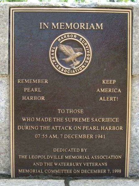 PEARL HARBOR MEMORIAL BRIDGE PLAQUE A