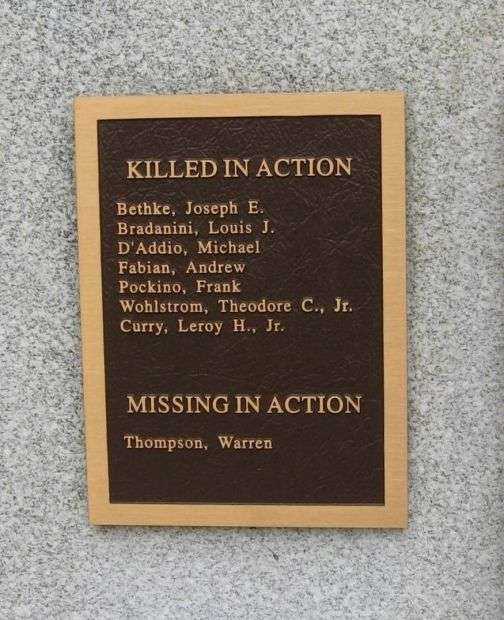 NORTH HAVEN WORLD WAR II MEMORIAL PLAQUE B