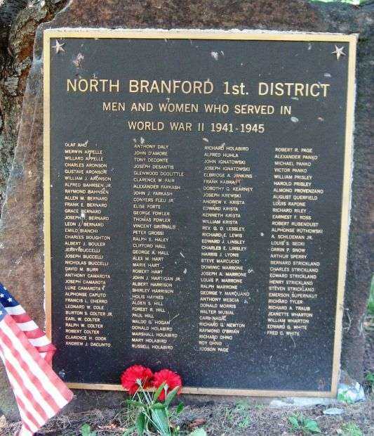 NORTH BRANFORD 1ST DISTRICT WORLD WAR II MEMORIAL