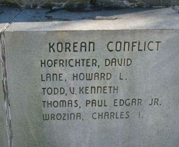 MILFORD WAR MEMORIAL FLAGPOLE PANEL K