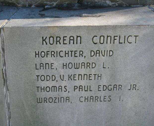 MILFORD WAR MEMORIAL FLAGPOLE PANEL K