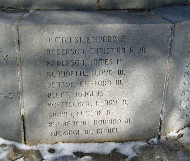 MILFORD WAR MEMORIAL FLAGPOLE PANEL C