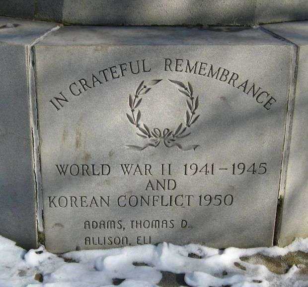 MILFORD WAR MEMORIAL FLAGPOLE PANEL B