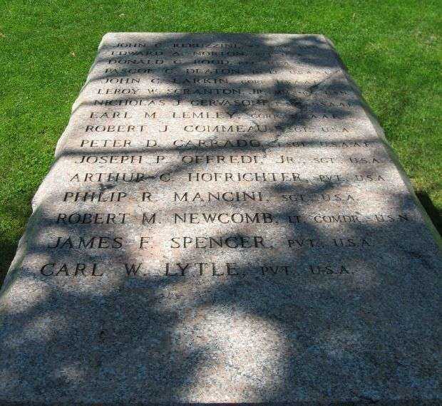 GUILFORD WORLD WAR II MEMORIAL HONOR ROLL STONE