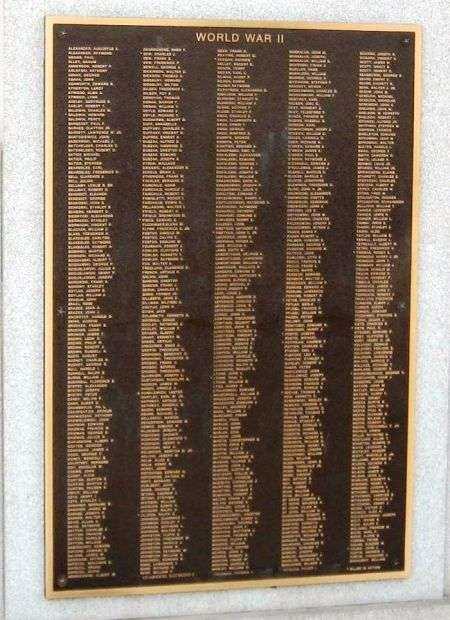 THOMASTON VETERANS MEMORIAL PLAQUE D
