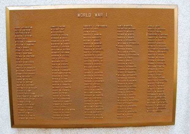 SALISBURY VETERANS MEMORIAL PLAQUE A