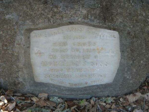 MONTEREY’S WORLD WAR I MEMORIAL STREET TREE PLAQUE