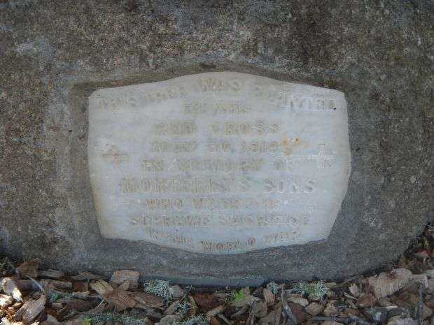 MONTEREY’S WORLD WAR I MEMORIAL STREET TREE PLAQUE