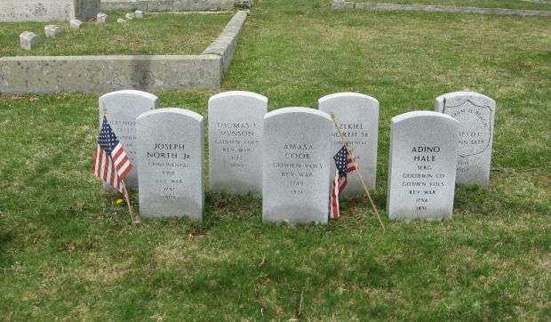 GOSHEN CEMETERY REVOLUTIONARY WAR MEMORIAL CEMETERY STONE