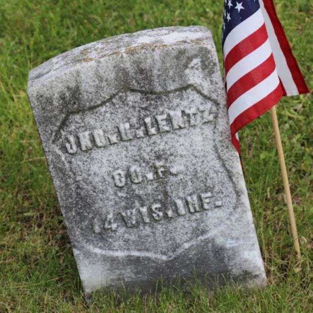 JHO. LENTZ MEMORIAL CEMETERY STONE