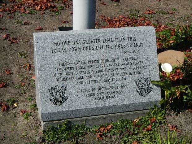 SAN CARLOS PARISH VETERANS MEMORIAL