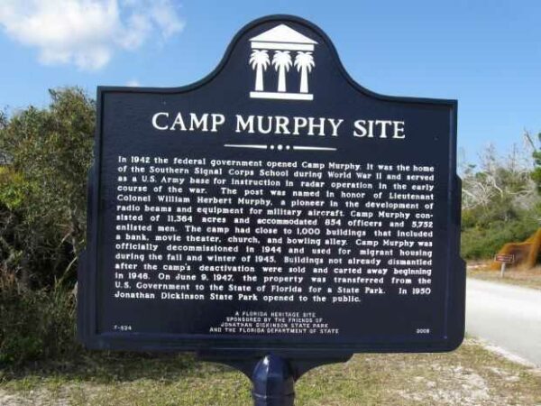 CAMP MURPHY SITE WAR MEMORIAL MARKER