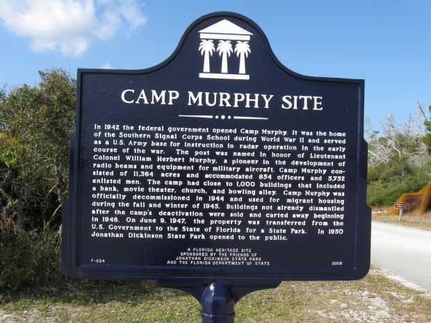 CAMP MURPHY SITE WAR MEMORIAL MARKER