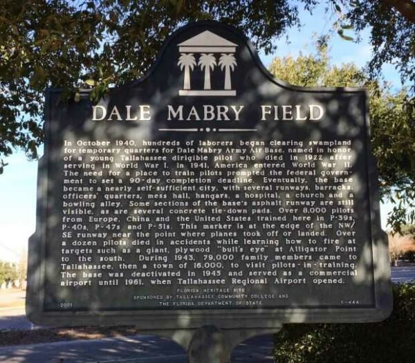 DALE MABRY FIELD WAR MEMORIAL MARKER