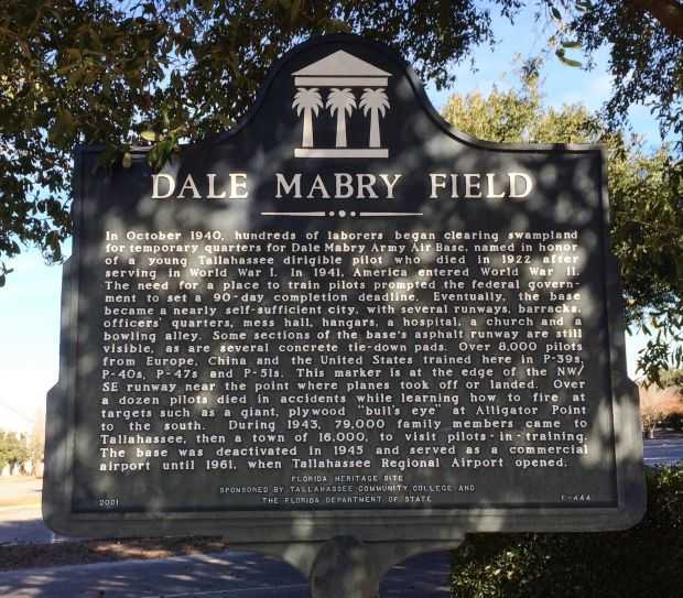 DALE MABRY FIELD WAR MEMORIAL MARKER