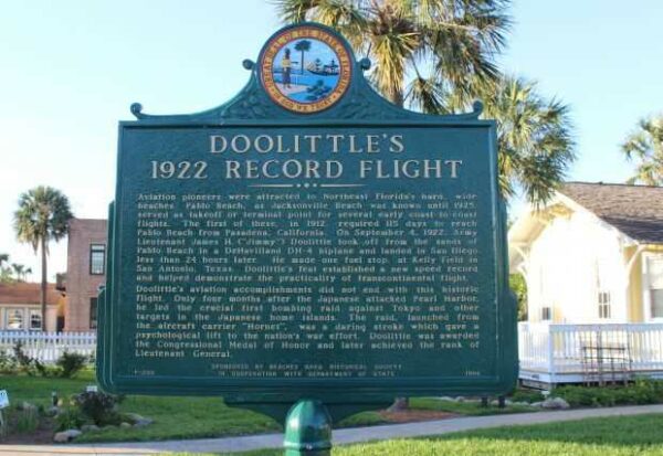 DOOLITTLE’S 1922 RECORD FLIGHT MEMORIAL MARKER RESTORED