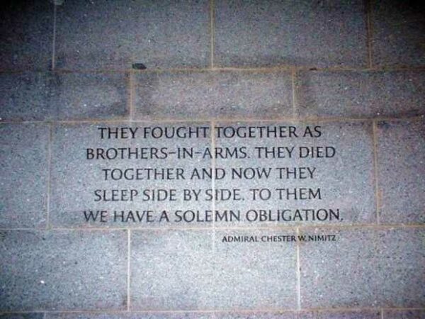 NATIONAL WORLD WAR II MEMORIAL NARRATIVE STONE C