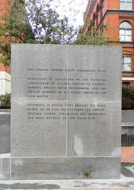 THE GENERAL DWIGHT DAVID EISENHOWER PLAZA DEDICATION STONE