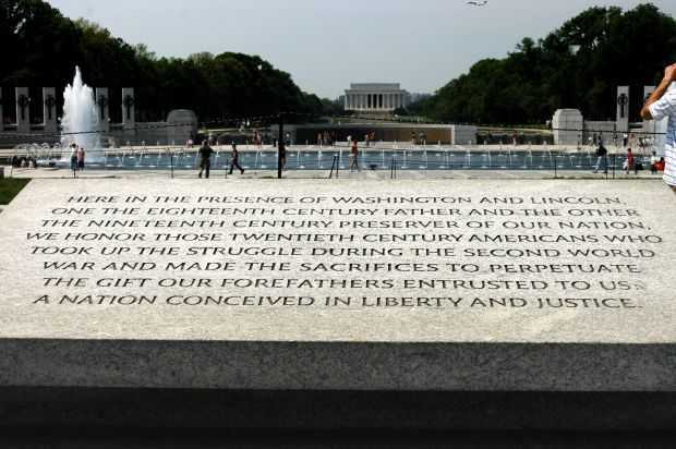 NATIONAL WORLD WAR II MEMORIAL NARRATIVE STONE A