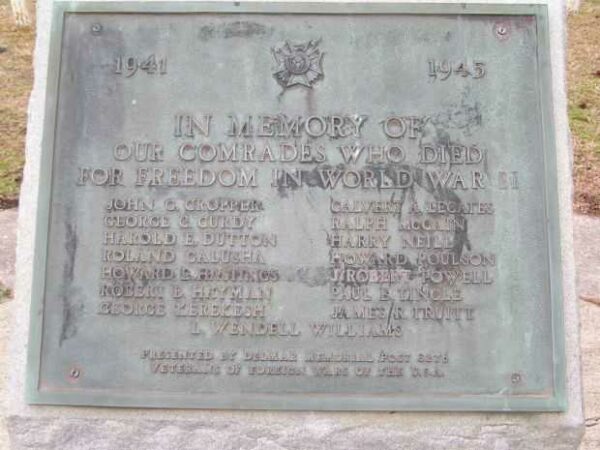 DELMAR WORLD WAR II MEMORIAL