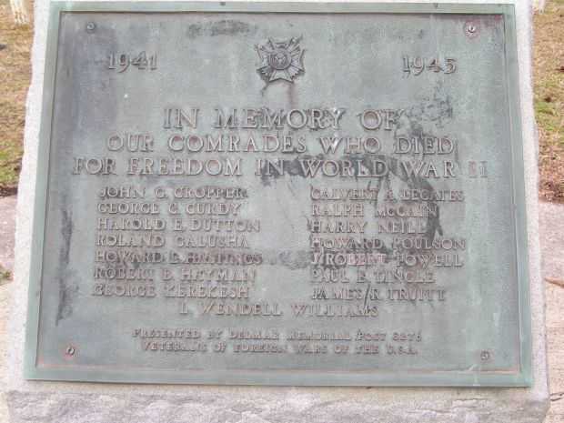 DELMAR WORLD WAR II MEMORIAL