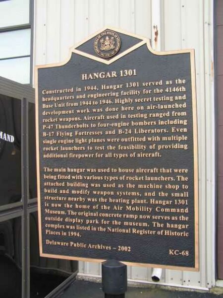 HANGAR 1301 WAR MEMORIAL MARKER