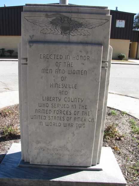HINESVILLE AND LIBERTY COUNTY WORLD WAR II VETERANS MEMORIAL