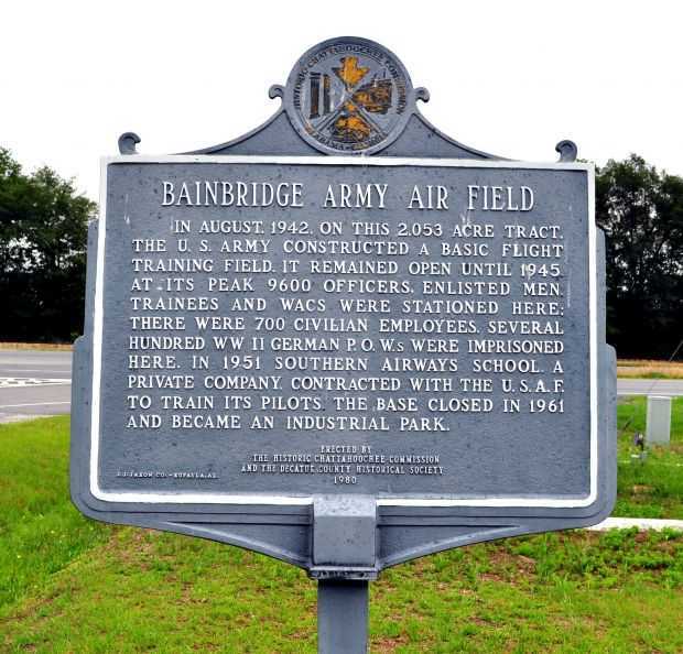 BAINBRIDGE ARMY AIR FIELD WAR MEMORIAL MARKER