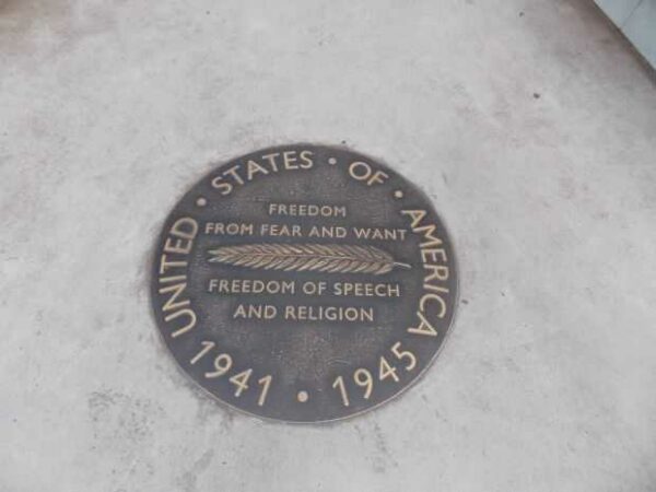 “A WORLD APART” WORLD WAR II MEMORIAL MEDALLION M