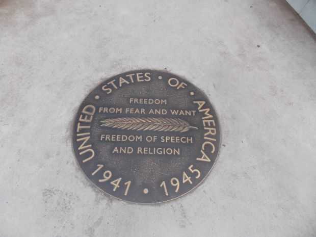 “A WORLD APART” WORLD WAR II MEMORIAL MEDALLION M