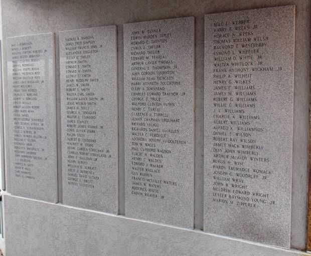 “A WORLD APART” WORLD WAR II MEMORIAL HONOR ROLL PANEL B