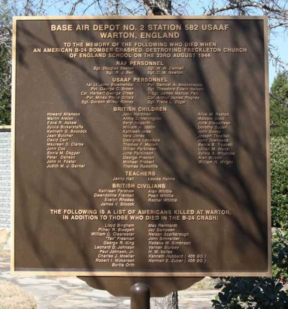 BASE AIR DEPOT NO. 2 WAR MEMORIAL MARKER