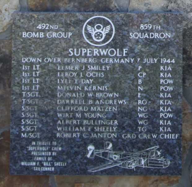 SUPERWOLF WAR MEMORIAL PLAQUE