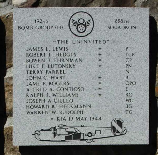 THE UNINVITED” WAR MEMORIAL PLAQUE