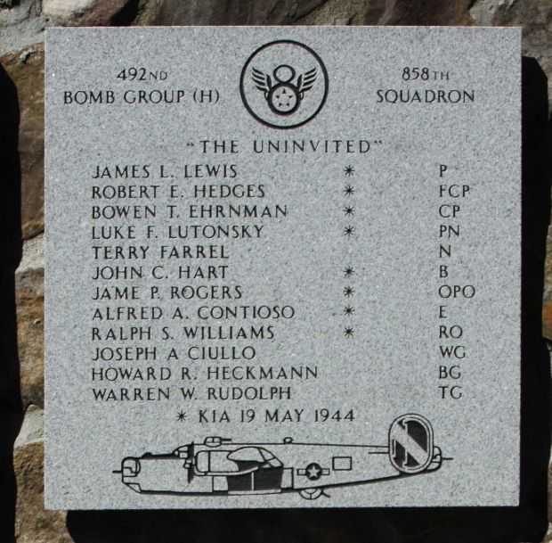 THE UNINVITED” WAR MEMORIAL PLAQUE