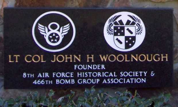 LT COL JOHN H WOOLNOUGH WAR MEMORIAL PLAQUE