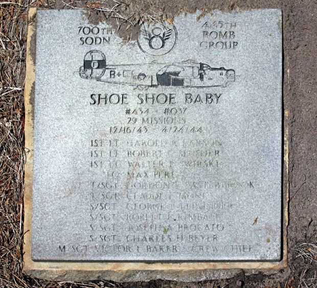 SHOE SHOE BABY WAR MEMORIAL PLAQUE