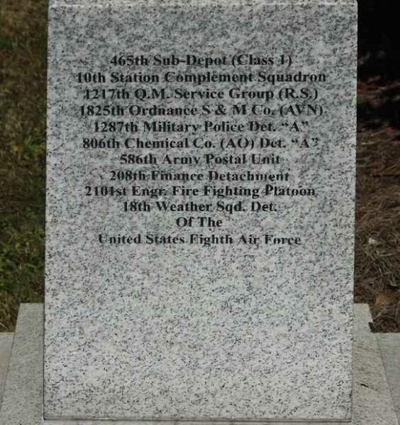 392ND BOMB GROUP WAR MEMORIAL DEDICATION STONE B