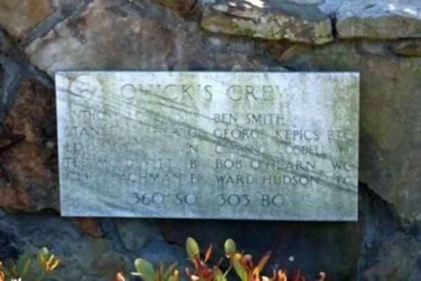 CHICK’S CREW WAR MEMORIAL PLAQUE