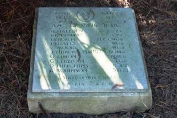 AC 47 37896 B-17G WAR MEMORIAL PLAQUE