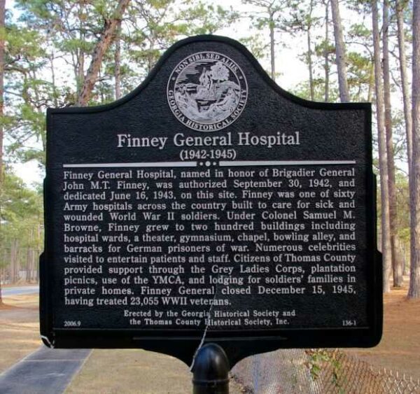 FINNEY GENERAL HOSPITAL WAR MEMORIAL MARKER
