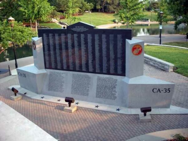 U.S.S. INDIANAPOLIS MEMORIAL BACK