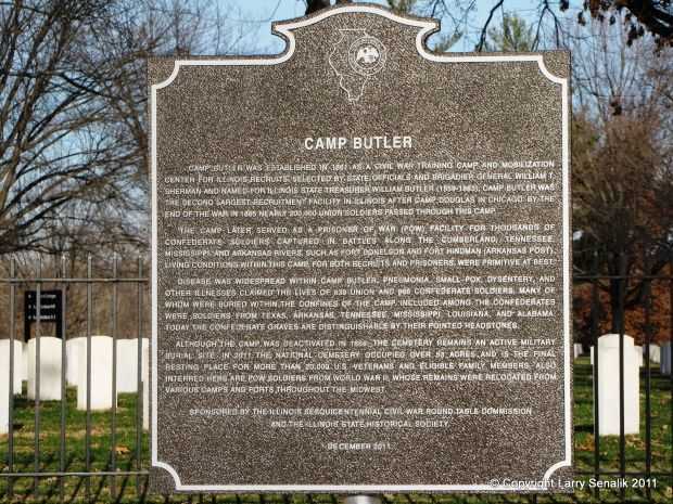 CAMP BUTLER WAR MEMORIAL MARKER