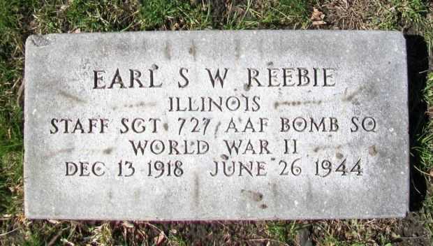 EARL S W REEBIE MEMORIAL CEMETERY STONE