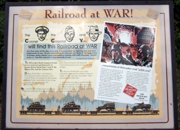 RAILROAD AT WAR MEMORIAL PANEL