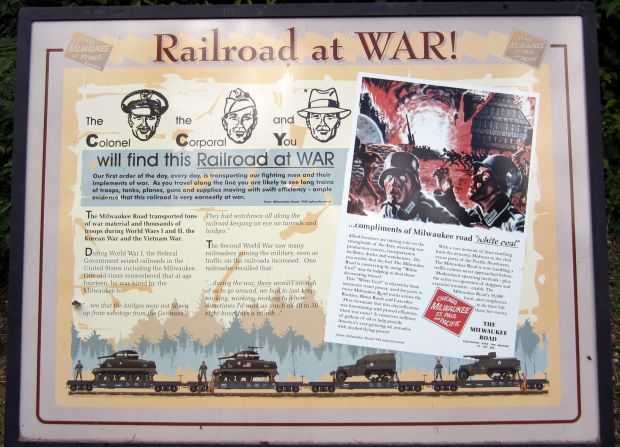 RAILROAD AT WAR MEMORIAL PANEL